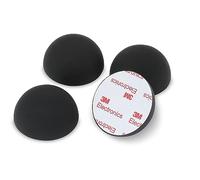 Dynavox ammortizzatori in elastomero di silicone ED50, 4 piedi assorbenti universali per altoparlanti, amplificatori e giradischi, ammortizzatori di risonanza con superficie adesiva 3M, nero