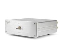 Dynavox AMP-S III, commutatore per amplificatori e altoparlanti, chassis in alluminio, 2 coppie di casse su 1 amplificatore/ 2 amplificatori su 1 coppia di casse, connettori a banana/morsetti, argento