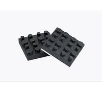 Dynavox 207470 - Piedini Antivibe in gomma, 4 pezzi, 40 mm, colore: Nero