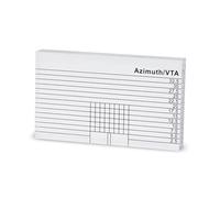 Dynavox AZV-1 Azimut/VTA - Righello per braccio e pickup di un giradischi, acrilico trasparente, scala nera