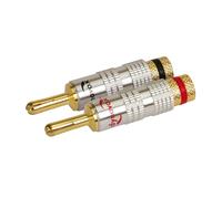 Dynavox Set di connettori a banana, 4 pezzi, con fissaggio a espansione