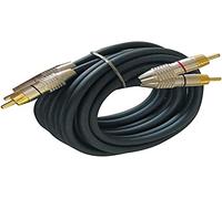 Dynavox cavo stereo RCA, contatti placcati in oro, adatto per dispositivi audio con connettori RCA come amplificatori, lettori CD, ricevitori AV, colore nero/rosso, lunghezza 6.0m