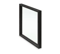 Dynavox CF-1 LP Cover, cornice intercambiabile in bambù, cornice per dischi in vinile, cornice da parete con sistema a inserimento, decorazione per album da 12 pollici, nero