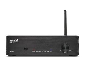 Dynavox DA-300 amplificatore HiFi compatto in con HDMI ARC, Bluetooth 5.0, USB, ingressi ottico e coassiale, scocca in alluminio, ideale per TV e streaming musicale, nero
