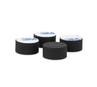 Dynavox EDZ-20 set da 4, ammortizzatori in silicone per HiFi, diffusori, subwoofer e PC, piedini antivibrazione con adesivo 3M, nero