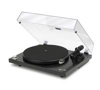 DynaVox Giradischi HiFi PS-320 BT, giradischi manuale con trasmissione a cinghia, streaming Bluetooth, preamplificatore fono, 2 velocità 33 e 45 giri/min, nero, 207814