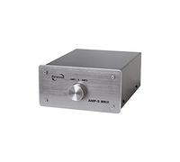 Dynavox Interruttore Amplificatore/Altoparlante Argento - Bananenanschlüsse - Commutatore Amplificatore Altoparlante - Compatibile con Lettore DVD, Televisore, Console da Gioco, Ricevitore Satellitare