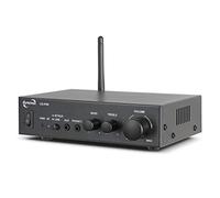 Dynavox Mini amplificatore CS-PA8, amplificatore digitale stereo, terminali di collegamento avvitabili, antenna BT integrata e connettore cuffie, nero