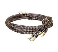 Dynavox Nero Linea Esclusivo Cavo Altoparlante 2 x 5 M di Alta Qualità 1 Set
