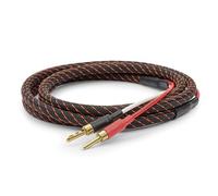Dynavox Perfect Sound Flex cavo per altoparlanti, preassemblato, estremamente flessibile, connettori a banana, trasmissione del segnale senza perdite, rame OFC ad alta purezza, coppia, 2m