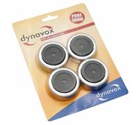 Dynavox PIEDI per dispositivi Hi-Fi, dispositivi di alluminio piedi, Argento 4 p
