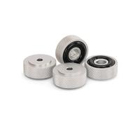 Dynavox Piedini Con Godronatura Mini Alluminio Argento 4er-Set