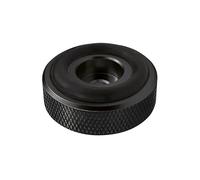 Dynavox Piedini zigrinati midi in alluminio per dispositivi HiFi come altoparlanti, amplificatori e giradischi, nero anodizzato, set da 4