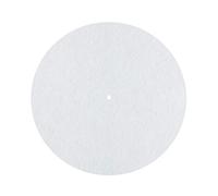 Dynavox Cuscino piatto PM2 per giradischi in feltro antistatico, diametro 30 cm, bianco