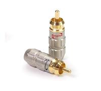 Dynavox Set di 4 connettori RCA, 2 x rossi, 2 x nero