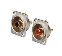 Dynavox Set di presa RCA Pro 1 x rosso, 1 x nero