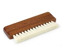 Dynavox Spazzola per dischi in vinile ZB110, spazzola per la pulizia in vinile con setole di capra per una pulizia delicata, manico in vero legno, legno sapelli