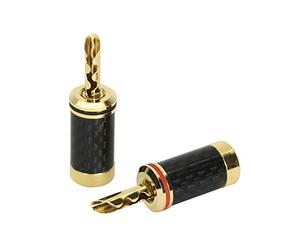 Dynavox Spina cava a banana, in carbonio, confezione da 2 pezzi dorata