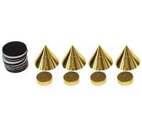 DYNAVOX 205045 - Punte/Assorbitori, 4 pezzi, ottone