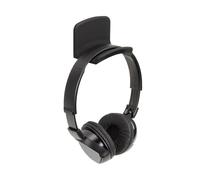 Dynavox supporto per cuffie KH-300, supporto da parete per headset, montaggio adesivo, superficie di appoggio in silicone delicata, nero