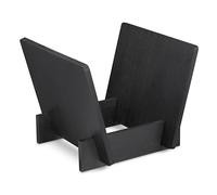 Dynavox Supporto per LP ST40, Scatola per Dischi in Vinile in bambù, Supporto per Fino a 40 LP e Singoli, Nero