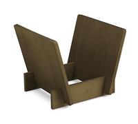 Dynavox Supporto per LP ST40, Scatola per Dischi in Vinile in bambù, Supporto per Fino a 40 LP e Singoli, Marrone Scuro