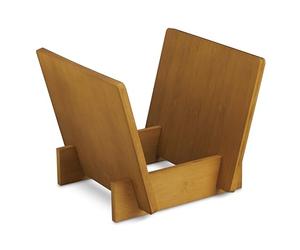 Dynavox Supporto per LP ST40, Scatola per Dischi in Vinile in bambù, Supporto per Fino a 40 LP e Singoli, Marrone