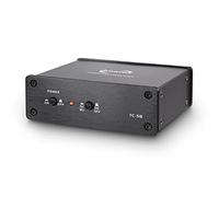 Dynavox TC-5B preamplificatore phono, custodia metallica compatta, per giradischi con sistemi a capsule MM, funzionamento opzionale a batteria, nero
