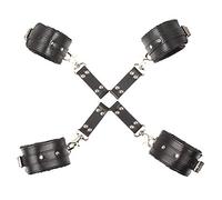 DYNLAB ̣ σ α Cavigliera classica in pelle nera, mostra la tua personalità e il tuo fascino alla moda!