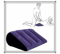 DYNLAB Cuscino Lounge Gonfiabile Triangolare Pieghevole Multifunzionale per Supporto Lombare e Gambe.