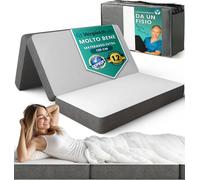 DYNMC you Materasso Pieghevole Matrimoniale 120x195x14 cm - mediamente rigido & comodo - Per 2 Persone con Coprimaterasso, usabile come tavolo & pouf - salvaspazio per ospiti - OEKO-TEX