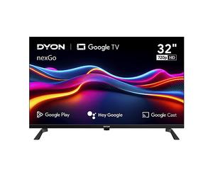 DYON nexGo 32H HD 60 Hz 820 2x HDMI Assistente Google TV LED, SMART TV, 32 ", HD-ready, Nero