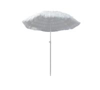 DYPJHEO Paglia Ombrelloni con Frange Bianche, Altezza Regolabile, Ombrellone da Giardino Pieghevole, Senza Base, per Spiaggia, Balcone, Patio, Terrazza, Ponte, Piscina, Campeggio