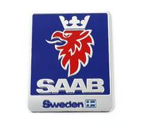 DYQCD 1 Pezzi Auto Emblem Adesivo per Saab 9-3 9-5 93 95 900 9000 Stemmi e Decorazioni Auto Styling Carrozzeria Decorazioni Auto Decalcomania Badge
