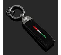 DYQCD 1 Pezzi Portachiavi Auto per Alfa Romeo 147GTA Tonale 156 159 Anelli Portachiavi Portachiavi con Anello Resistente e Duraturo Moschettone Accessori
