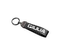 DYQCD 1 Pezzi Portachiavi Auto per Alfa Romeo Giulia Anelli Portachiavi Portachiavi con Anello Resistente e Duraturo Moschettone Accessori
