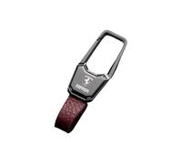 DYQCD 1 Pezzi Portachiavi Auto per Ferrari 458 488 812 CaliforniaT Anelli Portachiavi Portachiavi con Anello Resistente e Duraturo Moschettone Accessori,RedStyle