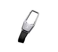 DYQCD 1 Pezzi Portachiavi Auto per Lamborghini Urus Revuelto Huracan Anelli Portachiavi Portachiavi con Anello Resistente e Duraturo Moschettone Accessori,SilverBlack