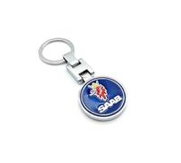 DYQCD 1 Pezzi Portachiavi Auto per Saab 9000 900 Scania X 93 9-3 9-5 Anelli Portachiavi Portachiavi con Anello Resistente e Duraturo Moschettone Accessori
