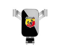 DYQCD Porta Cellulare Auto per Abarth 595 695 500E 124 Supporto Telefono Auto Hand Free Supporto Telefono Auto Aggiornato Ventosa Clip Mobile Accessori,Silverstyle