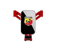 DYQCD Porta Cellulare Auto per Abarth 595 695 500E 124 Supporto Telefono Auto Hand Free Supporto Telefono Auto Aggiornato Ventosa Clip Mobile Accessori,Redstyle