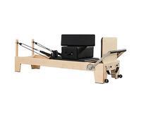 Dyqyym, attrezzatura per Pilates Reformer retrò in legno con molla per allenamento a casa/studio, migliora la forza del core, Pilates Reformer per principianti, di grandi dimensioni