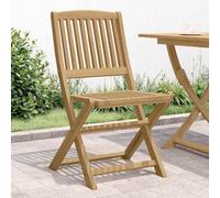 DYRJDJWIDHW Acacia Wood Folding Garden Chairs 2 Pack Outdoor Patio Dining Seating with Backrest and Armrests 57x48.5x90 cm Natural Wood Furniture for Terrace Balcony