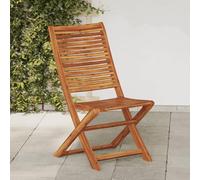DYRJDJWIDHW Acacia Wood Folding Garden Chairs 2 Pack, Outdoor Patio Furniture with Backrest, Weather Resistant Foldable Chairs for Terrace, Balcony, Beach, Camping, Max Load 110kg