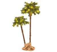 DYRJDJWIDHW albero di Natale 240 cm, albero di Natale 150 cmDoppia Palma Artificiale con LED 90 cm e 150 cmAlbero di Natale bianco come la neve, albero di Natale,