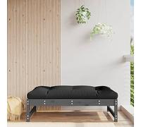 DYRJDJWIDHW divanetti da esterno salotto da giardino arredo giardino divanetto da esternoPoggiapiedi da Giardino 120x80 cm Legno Massello di Pino GrigioIdeale per patio, bordo piscina