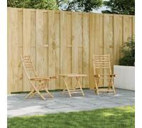 DYRJDJWIDHW Folding Bamboo Garden Chairs 2 Pack Outdoor Patio Dining Set with Back Support, Natural Material Water Resistant Foldable Seating for Terrace Balcony