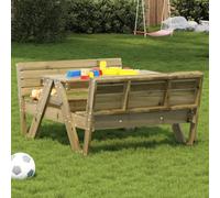 DYRJDJWIDHW Kids Picnic Table Outdoor Wooden Play Set 88x122x58cm Pressure Treated Pine with Benches for Garden Backyard School Playground Children Furniture