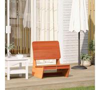 DYRJDJWIDHW Sedia da Giardino in Legno Massello Pino Marrone Cera 60x64x70,5cm Poltrona Esterna Resistente Comfortevole per Terrazzo Giardino Patio Relax allAperto