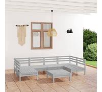 DYRJDJWIDHW Set Divani Giardino 6pz con Cuscini Marrone Cera Massello Pinodivanetto da esterno mobili da salottino da sedie da Per giardini e patii